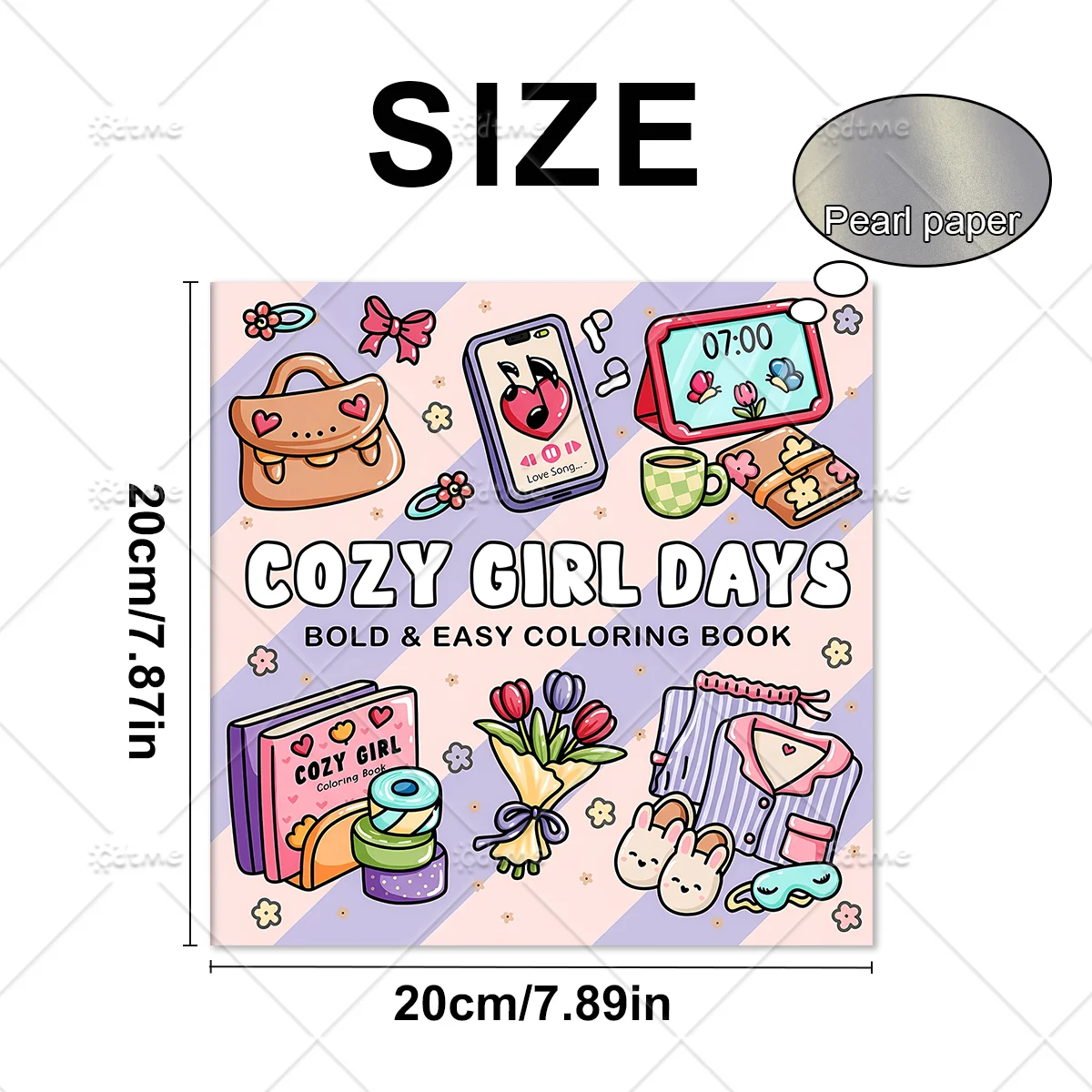 COZY GIRL DAYS Malbuch für Erwachsene und Teenager mit niedlichen, gemütlichen täglichen Aktivitäten zur Entspannung (Cozy Spaces Coloring) – Detail 3