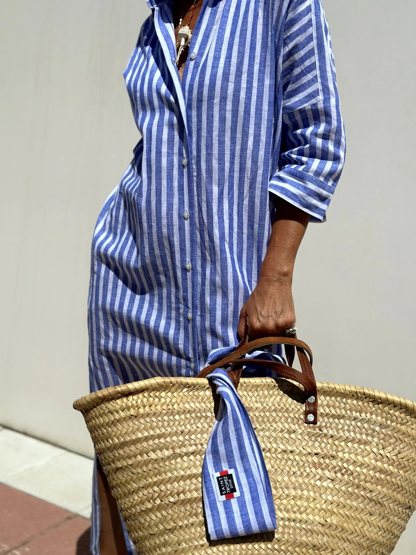 女性用シャツ ストライプドレス 半袖 ルーズボタンカーディガン ファッショナブルなサイドスリット ホリデーロングスカート 女性用