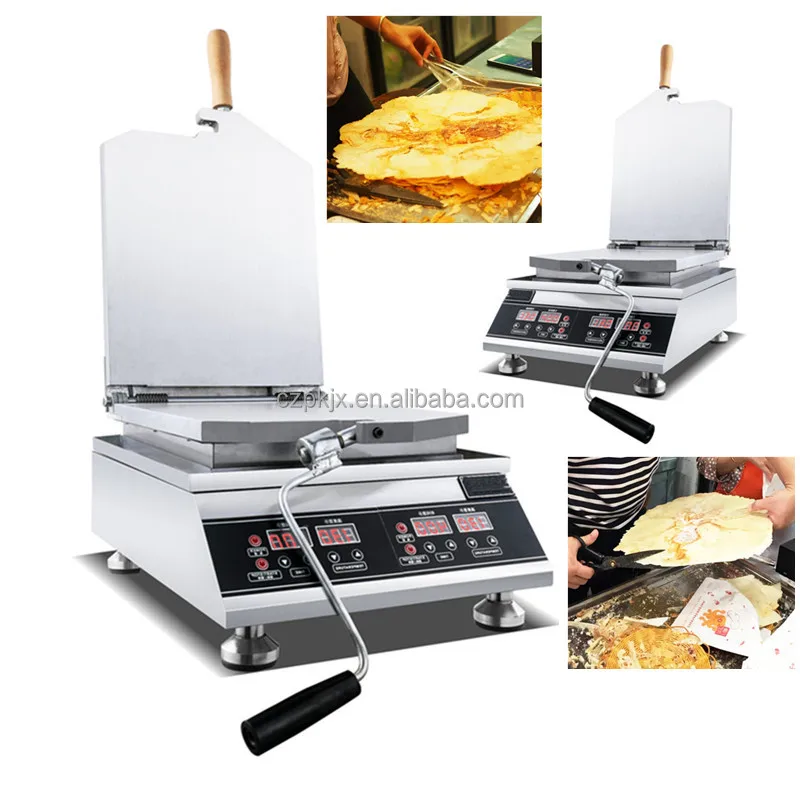 Fossil Cake Making Machine Pressing Shrimp Pancake Machine Squid Cracker Baking Grill Roaster Seafood Fossil Cake Machine