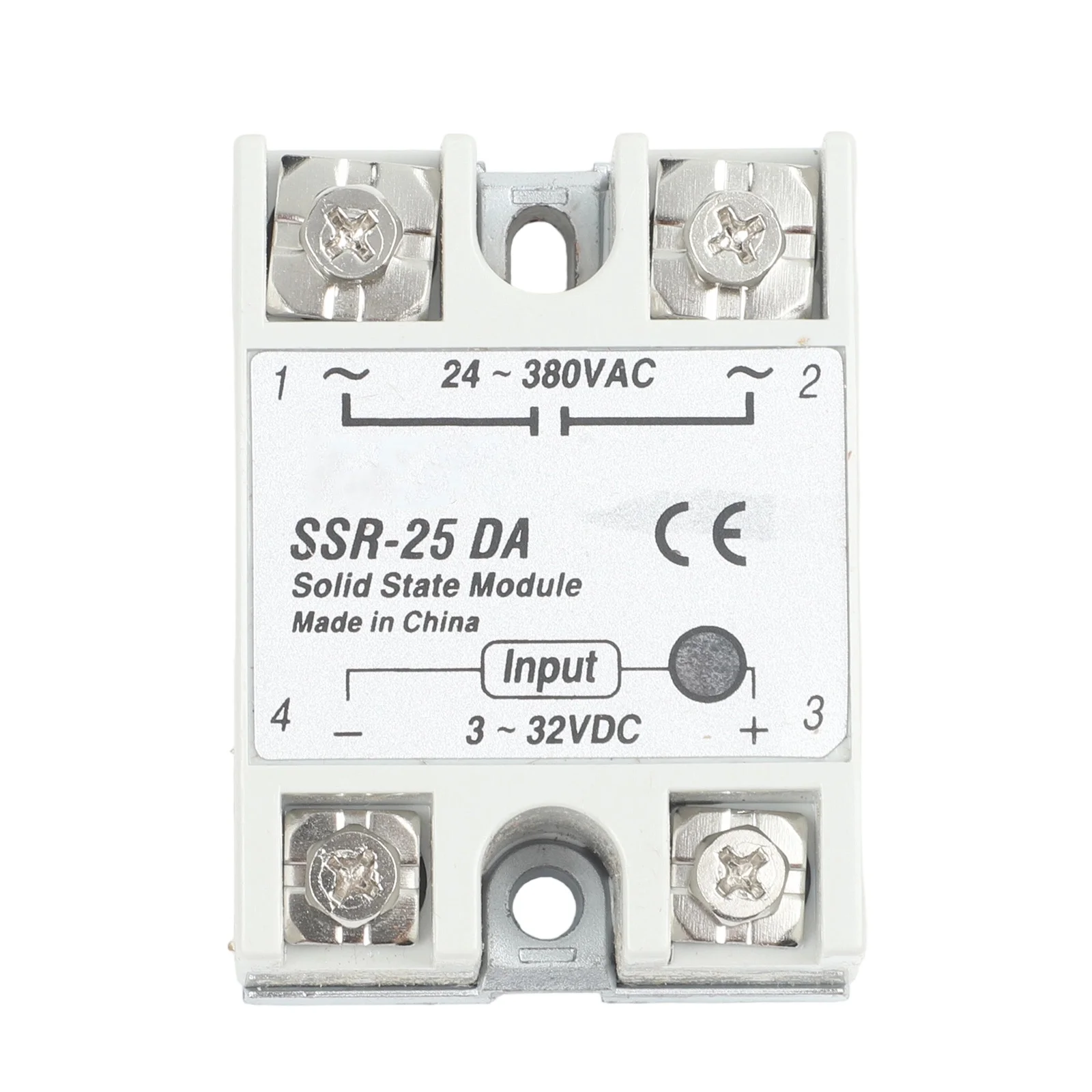 0.1KG Solid State Relay 25A Load Current 3-32VDC Control Voltage 24-380VAC Load Voltage For Industrial Control