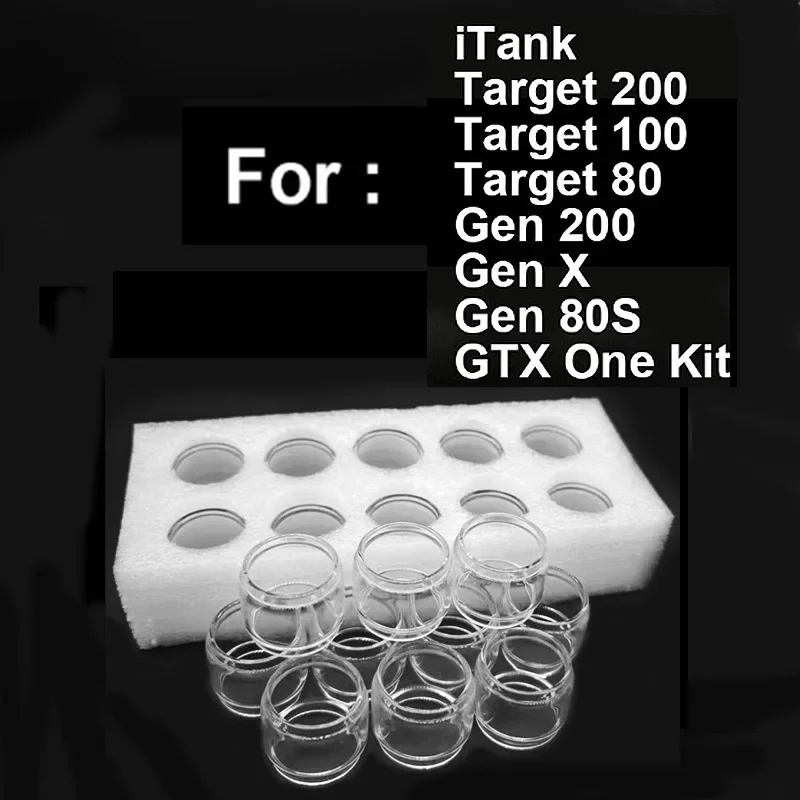 

10 единиц пузырьковой стеклянной трубки Normal для iTank Target 200 100 80 GEN 200 GEN X GTX ONE KIT Gen 80S стеклянный контейнер-бак