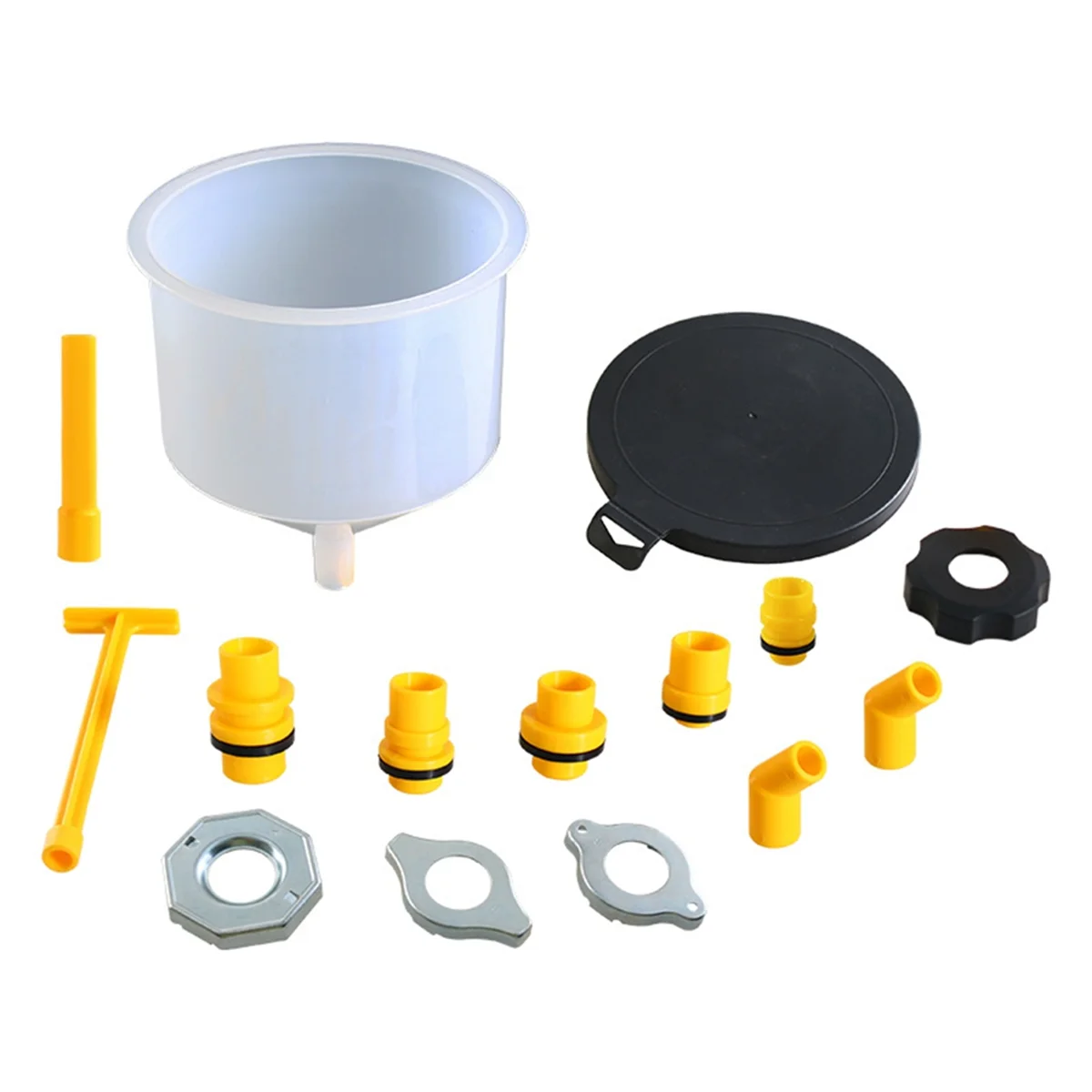 

Car Radiator Coolant Filling Funnel Kit Spill Proof Cooling System Tool Filling Funnel Spout Pour Oil Tool,15PCS/Set