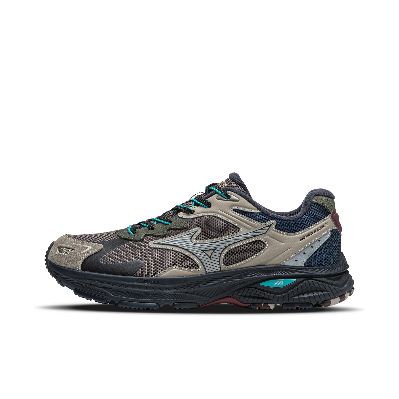 Zapatillas Mizuno Racer S de caña baja con entresuela de EVA para correr y desplazamientos urbanos, unisex, gris Torre Eiffel D1GH263506