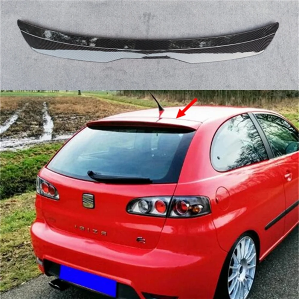 Universal Spoiler Lip for VW Seat IBIZA TGI/FR Hatchback 2017 2019 2021 Rear Roof Spoiler ABS Plastic Car Tail Wing