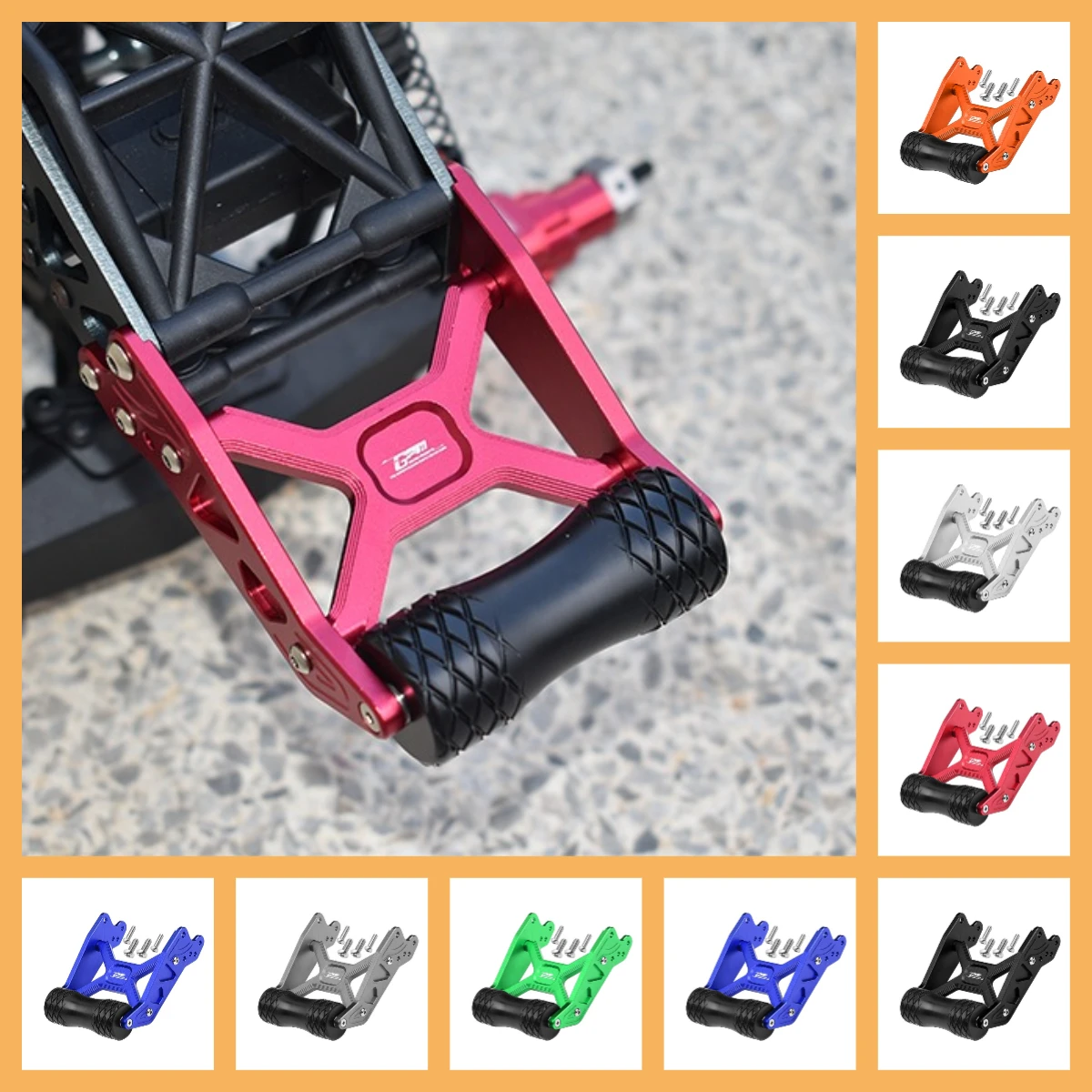 

GPM Alloy Rear Adjustable Wheelie For LOSI 1/8 LMT Solid Axle Monster Truck