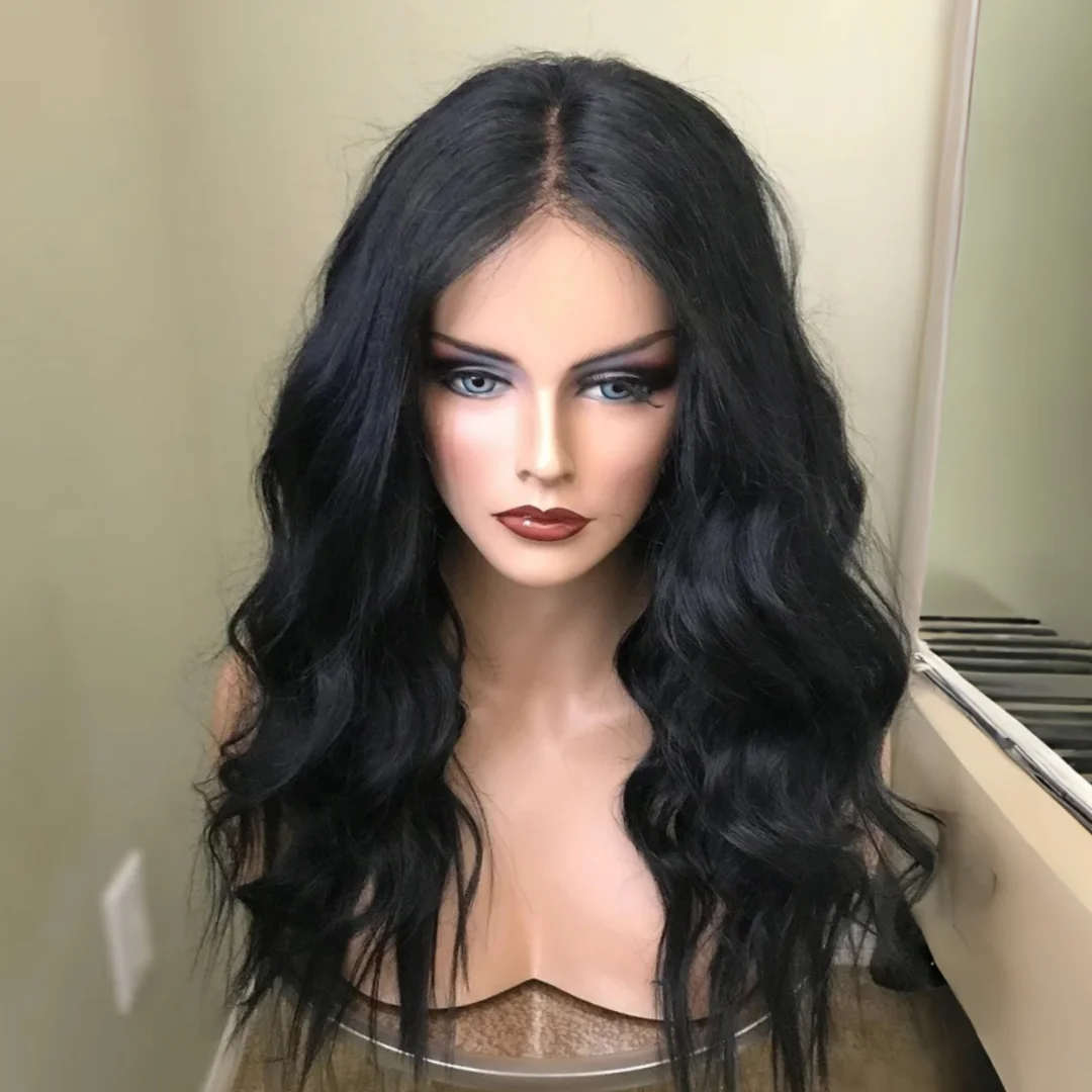 

Black Body Wave 14inch 5*5 Lace Front Hair 100% Human Hair Wig 150 Density with Baby Hair Pre-Plucked Soft Hair Wig