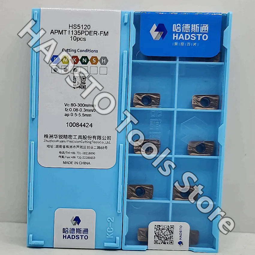Imagem -04 - Carboneto Insere Fresamento Insere para Apmt1135pder-fm Hs5120 Apmt1604pder-fm Hs5120 Apmt1604 Apmt1135 Apmt Hadsto Aço Inoxidável