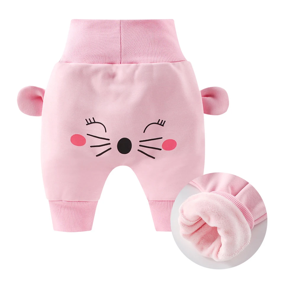 2022 Spring Autumn High Waist Baby Pants Cartoon Big Butt Pants For 3-36 Month Boys Girls Sports Trousers Children Casual Pants