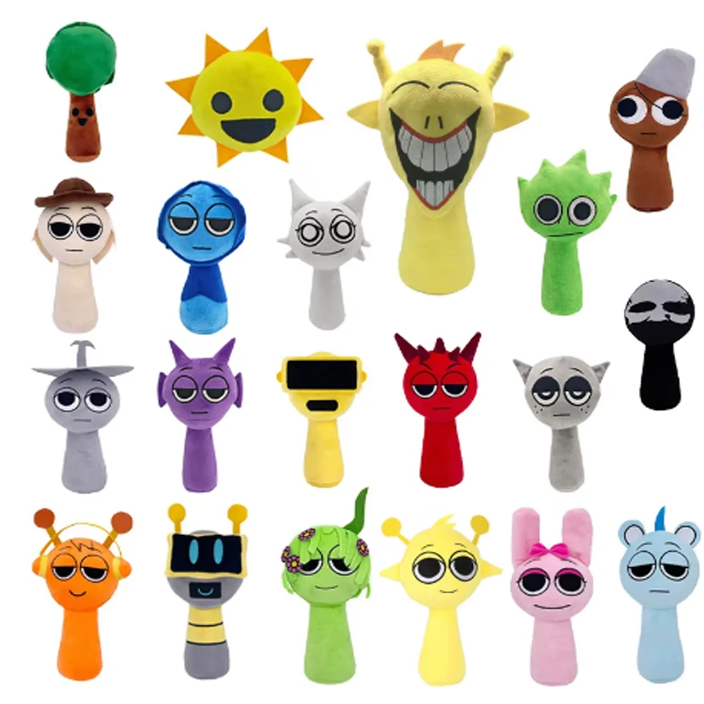 33styles Sprunki Plush Toys Sprunki Incredibox Plush Doll Sprunki Game Pillow Kids Birthday Gifts Stuffed Dolls Christmas Gift