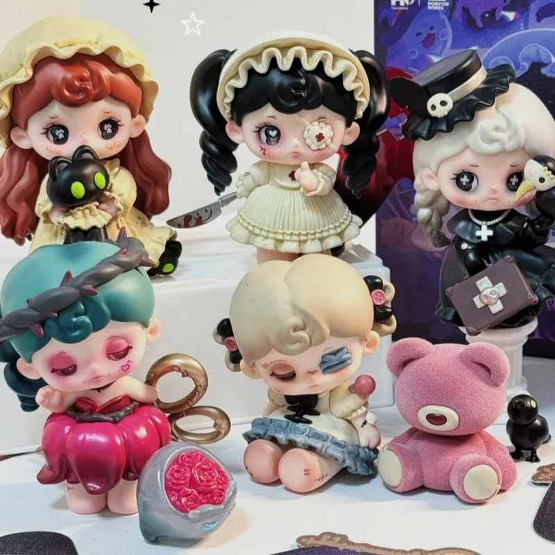 

In Stock Fanqu Ting Tarti Ghost Hotel Series Blind Box Desktop Decor Exquisite Craftsmanship Rich Characters Collectible Gift