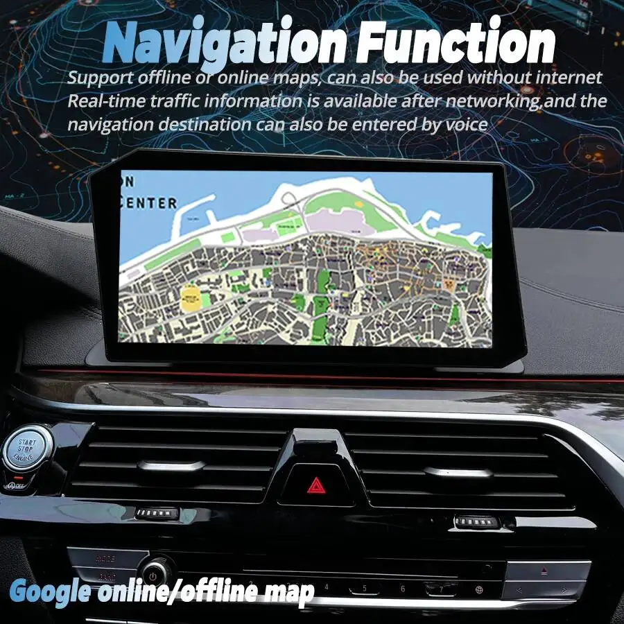 12.9" Android Screen  New Upgraded For BMW 5 Series F10 F11 F18 Car Radio Auto Stereo Carplay Navigation Multimedia Video Player - view 6