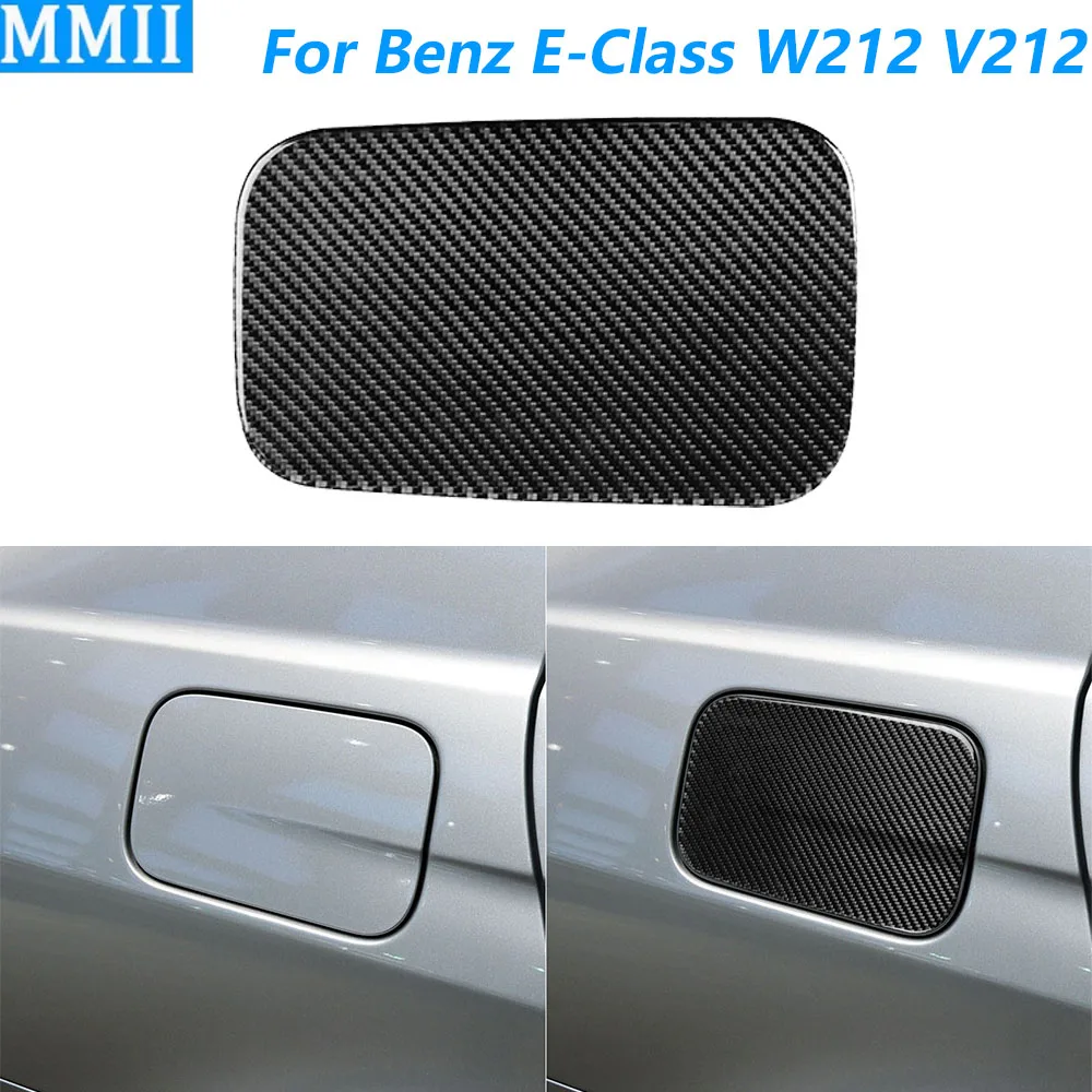 

For Mercedes-Benz E-Class W212 S212 2011-2015 Carbon Fiber External Fuel Tank Gas Cap Panel Cover Trim Car Accessories Sticker