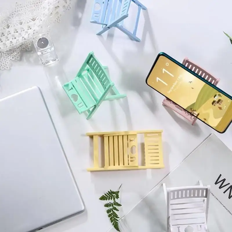 

652F Foldable Phone Stand for Desk Chair Cellphone Holder Portable Cellphone Cradle Desktop Dock Universal