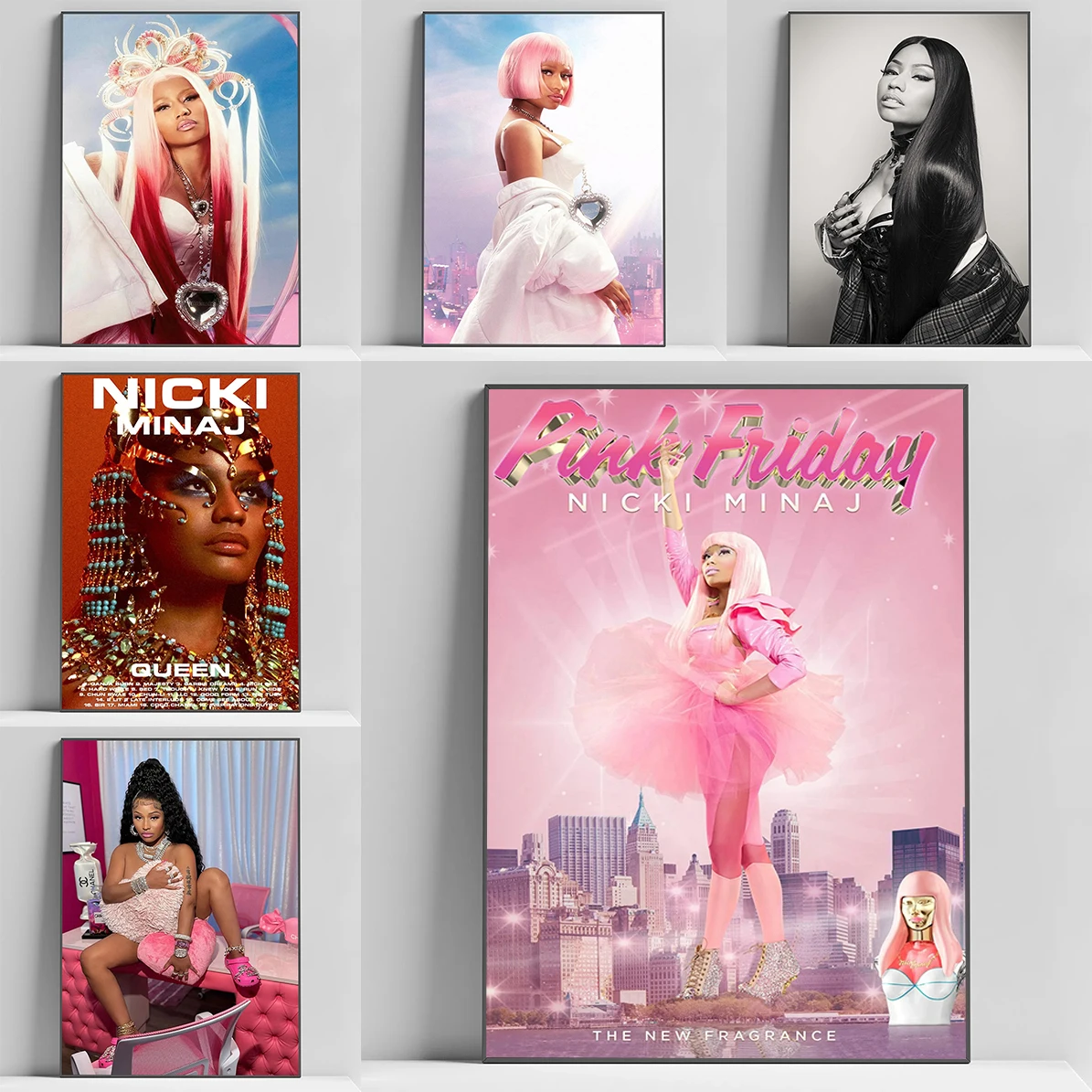 

American Hip Hop Singer Nicki Minaj Poster Bedroom Decoration Room Decor Art Painting on Canvas Print Home Decorations Wall Home