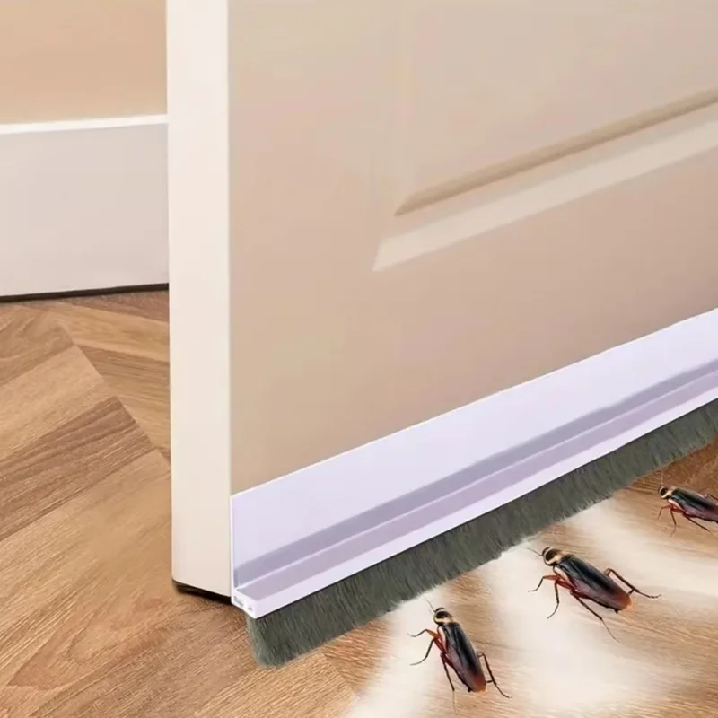 1pc 100CM Pinsel Dichtung Streifen Tür Boden Dichtung Streifen Insektenschutz Schalldichte Tür Boden Dichtung Streifen Tür Stop Selbst-klebe Streifen – Detail 7