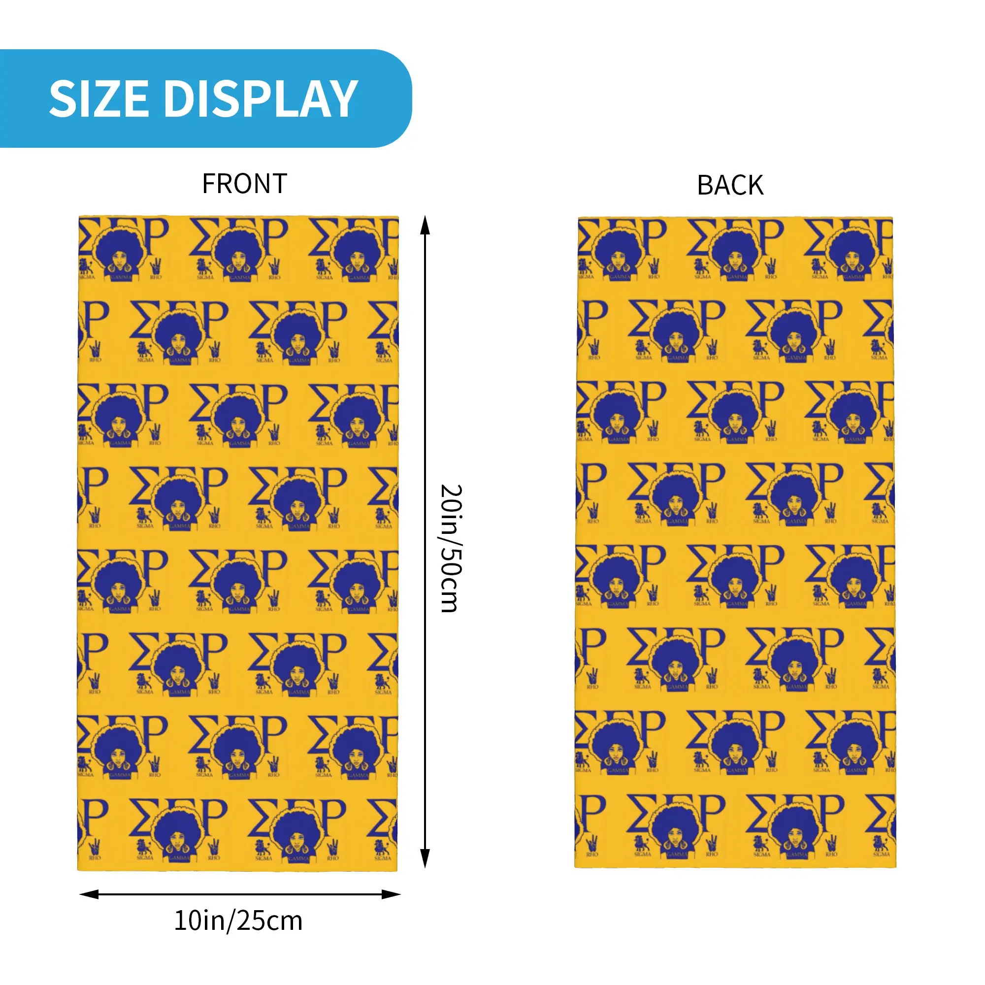 Sigma Gamma Rho Bandana cuello polaina protección UV cara bufanda cubierta mujeres hombres afroamericano hermandad sombreros tubo pasamontañas