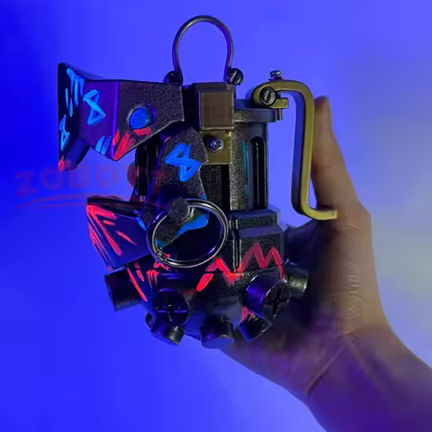 Fancy Arcane Jinx Flame Chompers Weapon For Women Hand Props Game LoL TV 2 Cosplay Costume Accessories Adult Woman Gifts