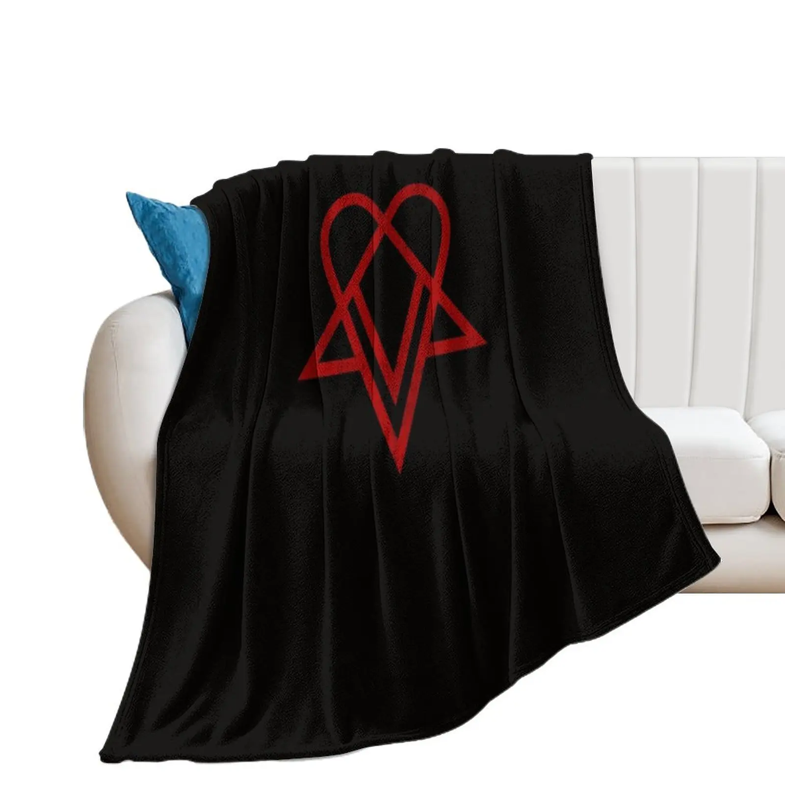 

Heartagram Him Band Logo Tee Heartagram symbol Ville Valo Throw Blanket Moving For Decorative Sofa Blankets