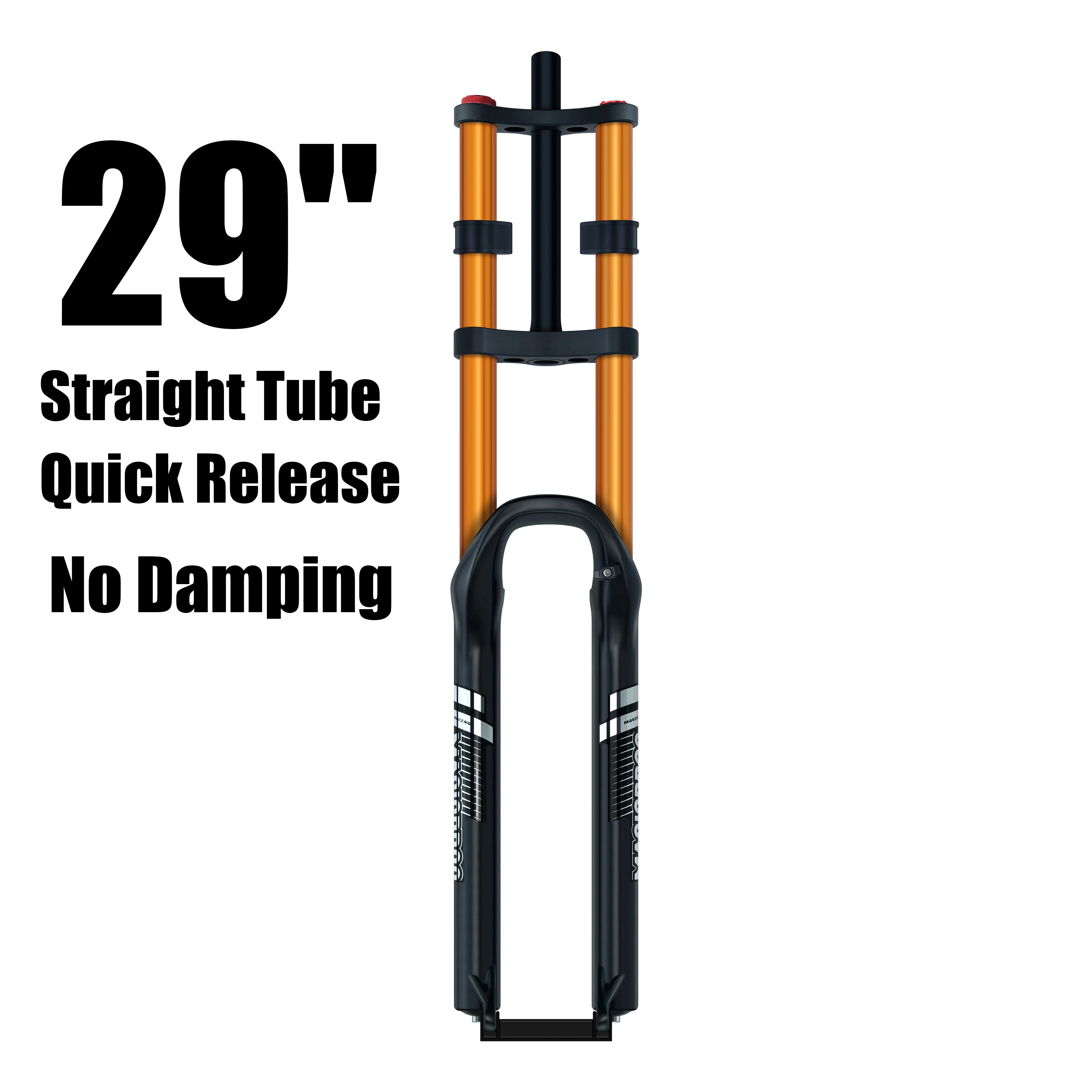 MAGICBROS Dubbele Schouder Luchtvering Vork Schijfrem 180MM Veerweg 15*100 / 110MM Elektrische E-Bike Mountainbike Lucht Vork