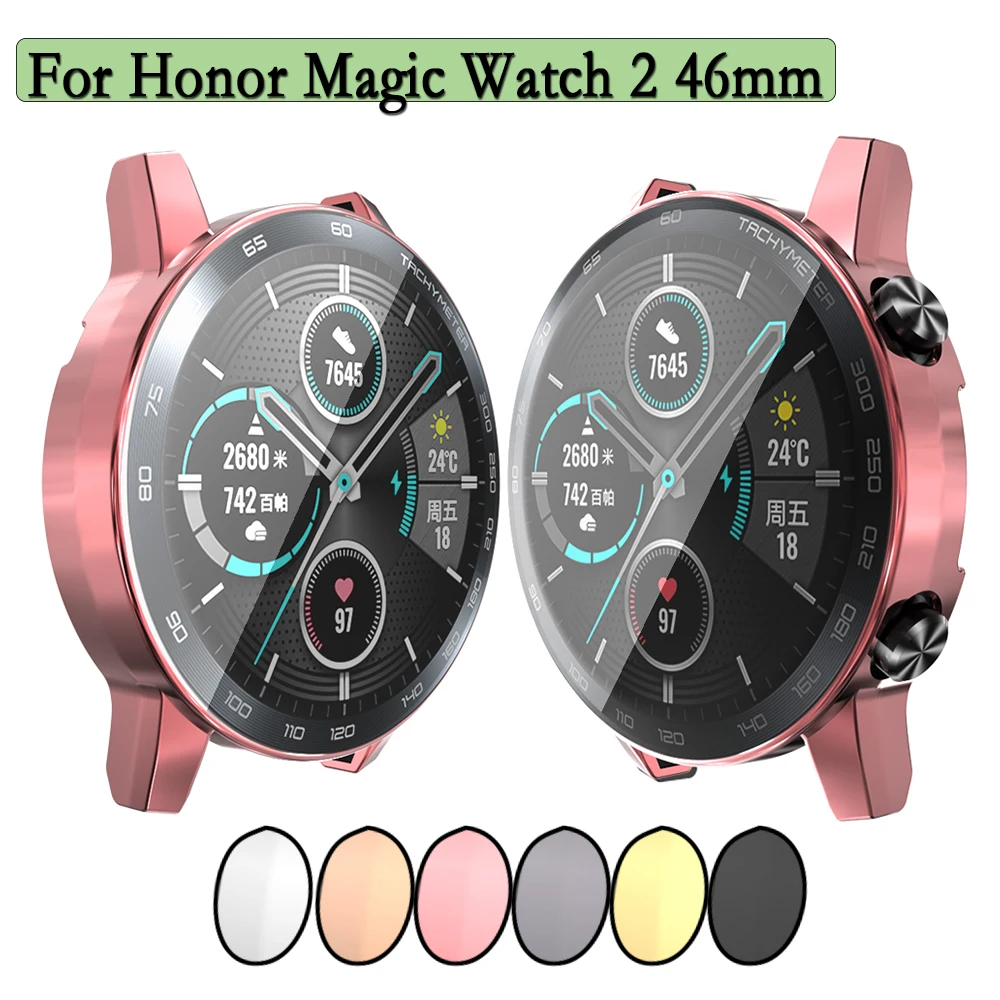 Honor Magic Watch 2用ソフトTPUケース,保護シェル,耐久性のあるスクリーン保護,ウォッチアクセサリー,46mm