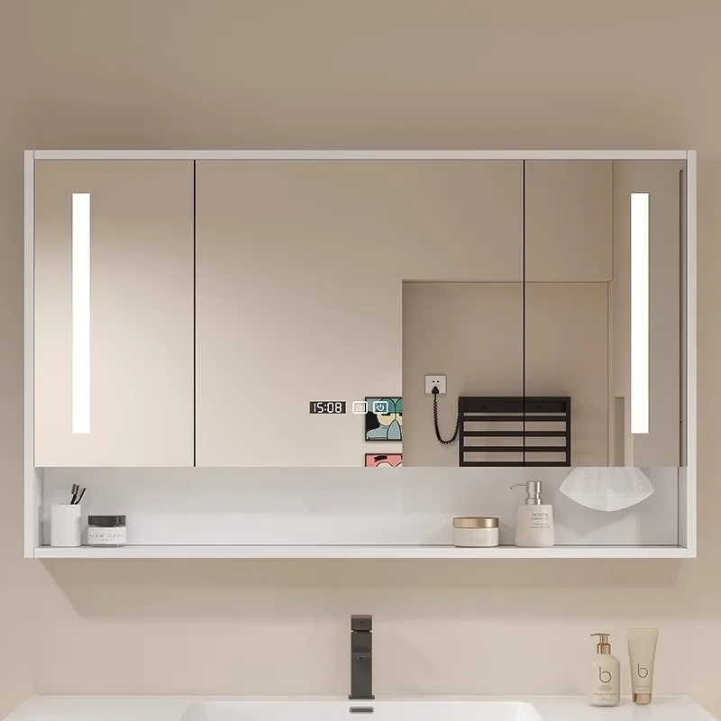 Wall Mirror Cabinets Bathroom Organizer Storage Lights Standing Display Mirror Cabinet Closet Wohnzimmerschrank Modern Furniture