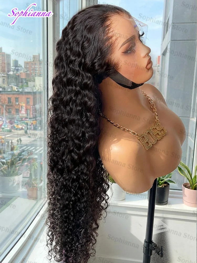 Deep Wave Wigs 13x4 HD Transparent Lace Front Human Hair Wigs 13x6 Lace Frontal Wig Human Hair Curly 5x5 HD Lace Closure Wigs
