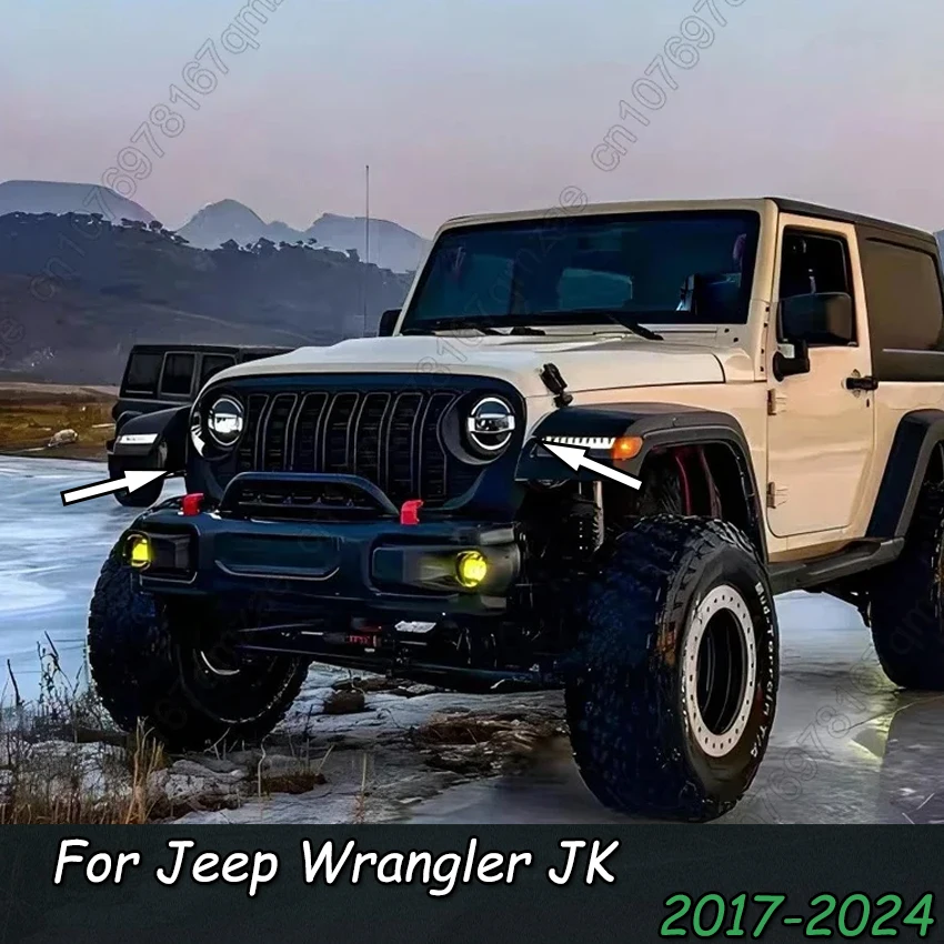 ジープラングラー JK 2007-2017 黒 JK アップグレード JL スタイル