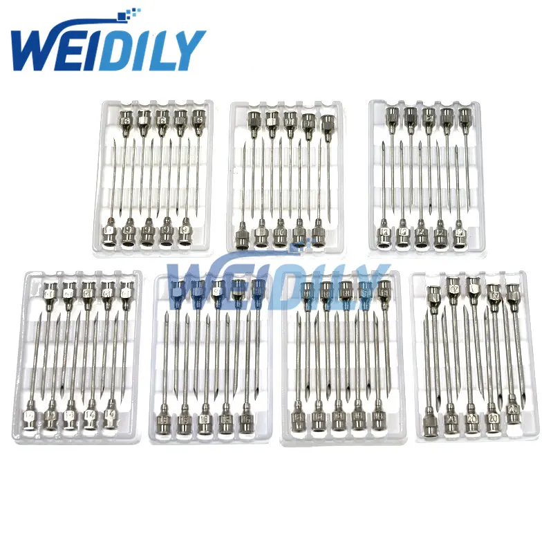 10PCS/Set Size12 9 10 14 16 18 20 Stainless Steel Hollow Needles Desoldering Tool For Electronic Components