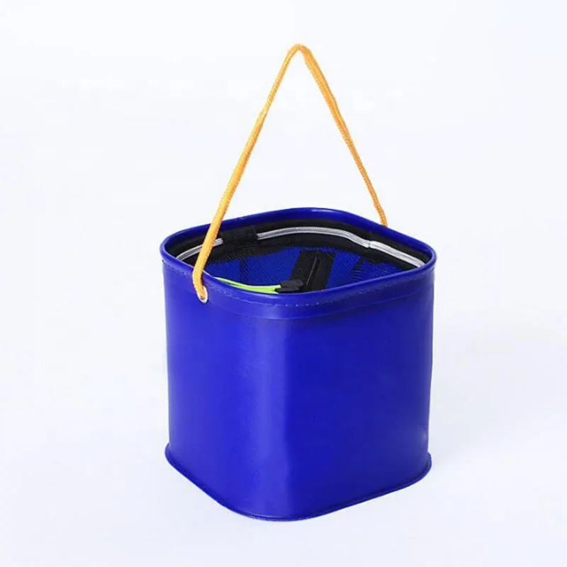 Wholesale 20CM Line Fishing Bucket Folding Portable Multifunctional Fish Live Bait Container Bucket