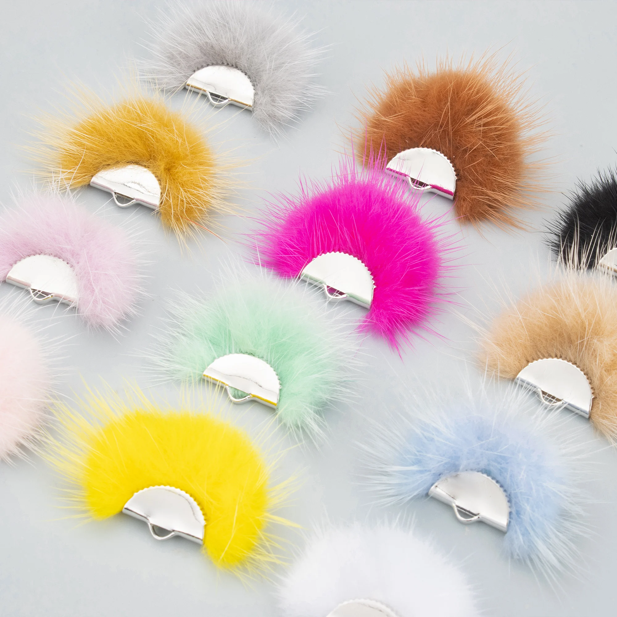 GUFEATHER 10pcs/lot,L199B,tassels,real fur mink,jewelry accessories,handmade,earrings accessories,jewelry making,diy earrings view 5