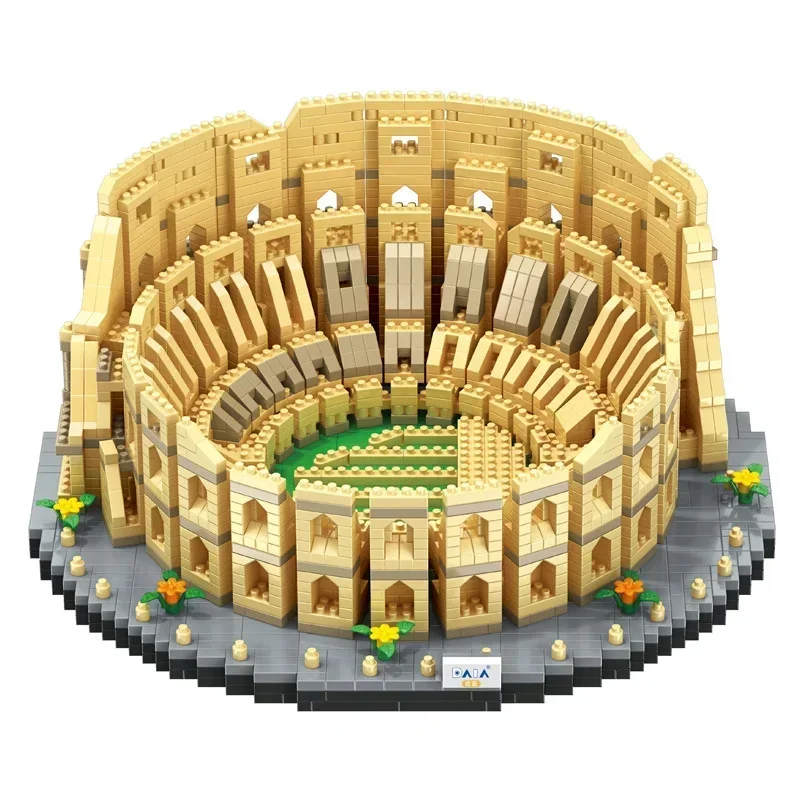 5594PCS Mini Building Blocks Famous Building Colosseum 3D Model DIY City Attractions Children's Educational Toy Brick Adult Gift