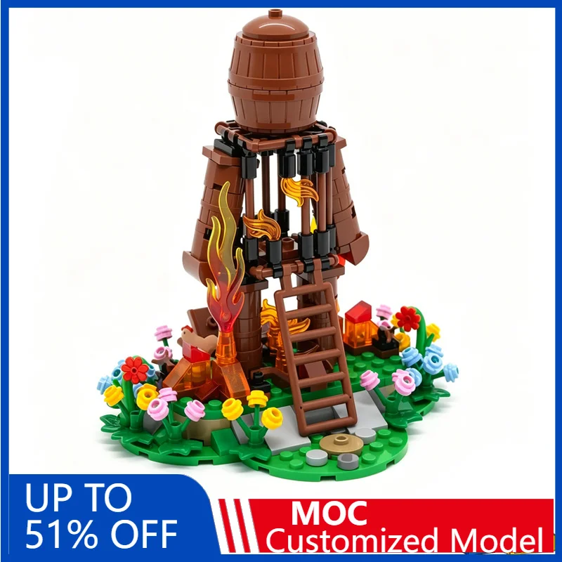 

224PCS The Bricker Man Themed Scene Building Blocks Diy Education Assembly Toy Miniature Story Display Collection Birthday Gift
