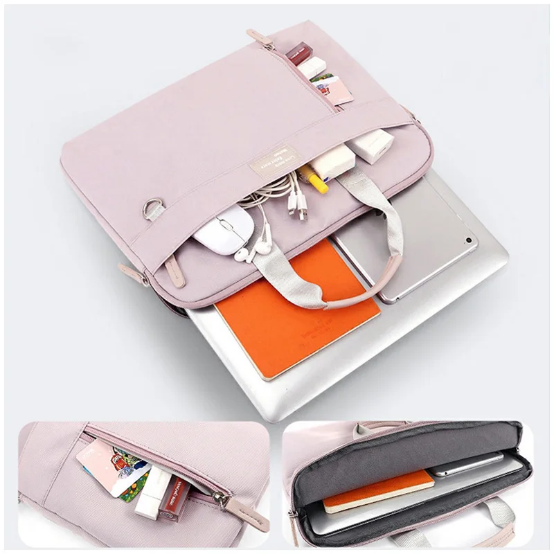 Women Lady Laptop Bag Notebook Briefcase Business Travel Bag for Macbook iPad Surface Air Pro 8 7 6 5 4 Galaxy Book Tab S9 S8 S7