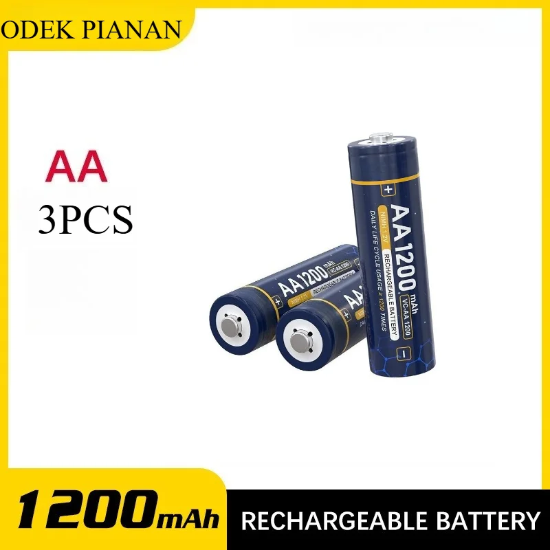 3PCS 1.2V Aa Nimh R… - image