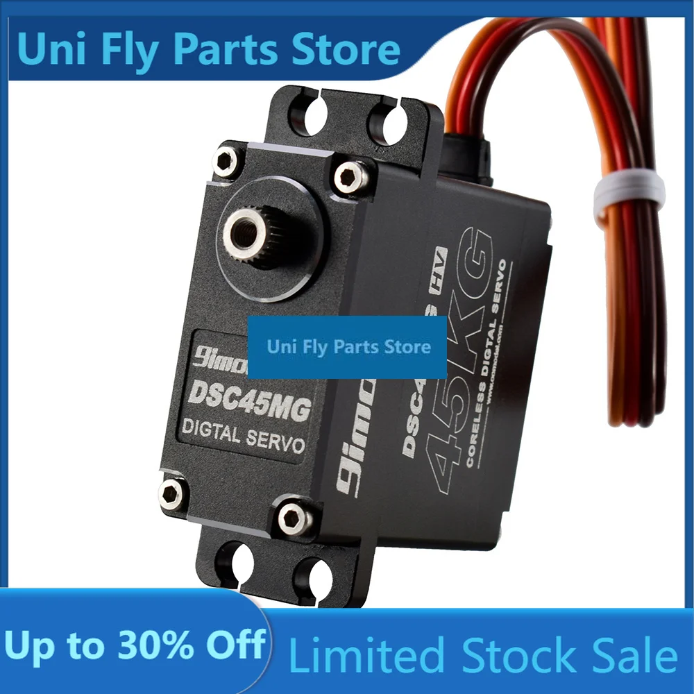 UniFlyHot 9imod Waterproof Servo DSC45MG 45KG 180 Degree Aluminum Case Digital Metal Gear HV Coreless Servo For RC Car Truck