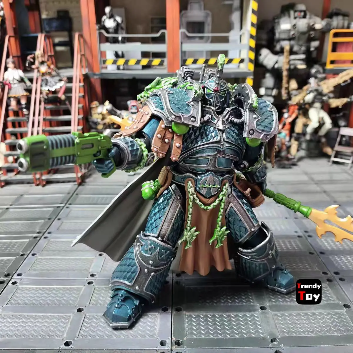 【JOYTOY】ウォーハンマー40K アルファ・レギオン アルファリアス 第XX軍団の第一将軍 1/18 アクションフィギュア おもちゃ