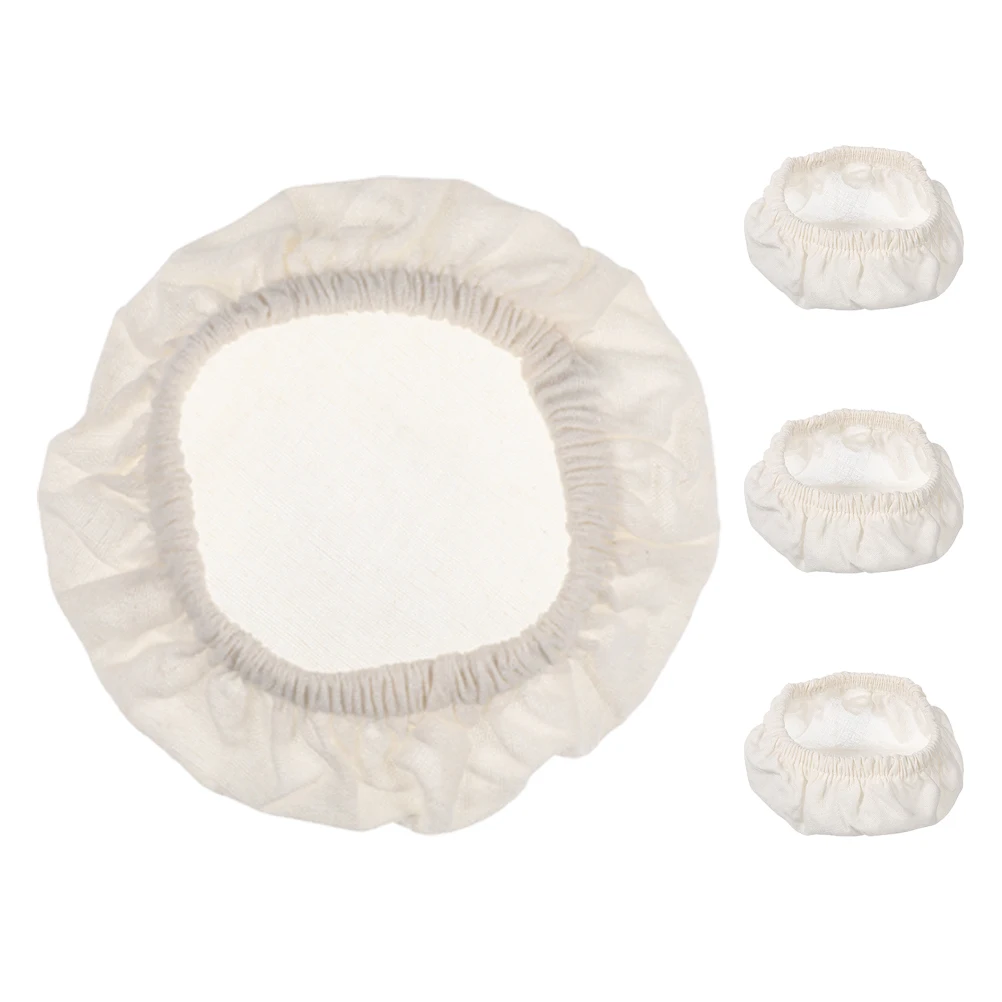 

4 Pcs Jar Cloth Covers Fermentation Lid Cotton Wide Mouth Kitchen Storage Glass Bottle Protector Anti Dust Cover