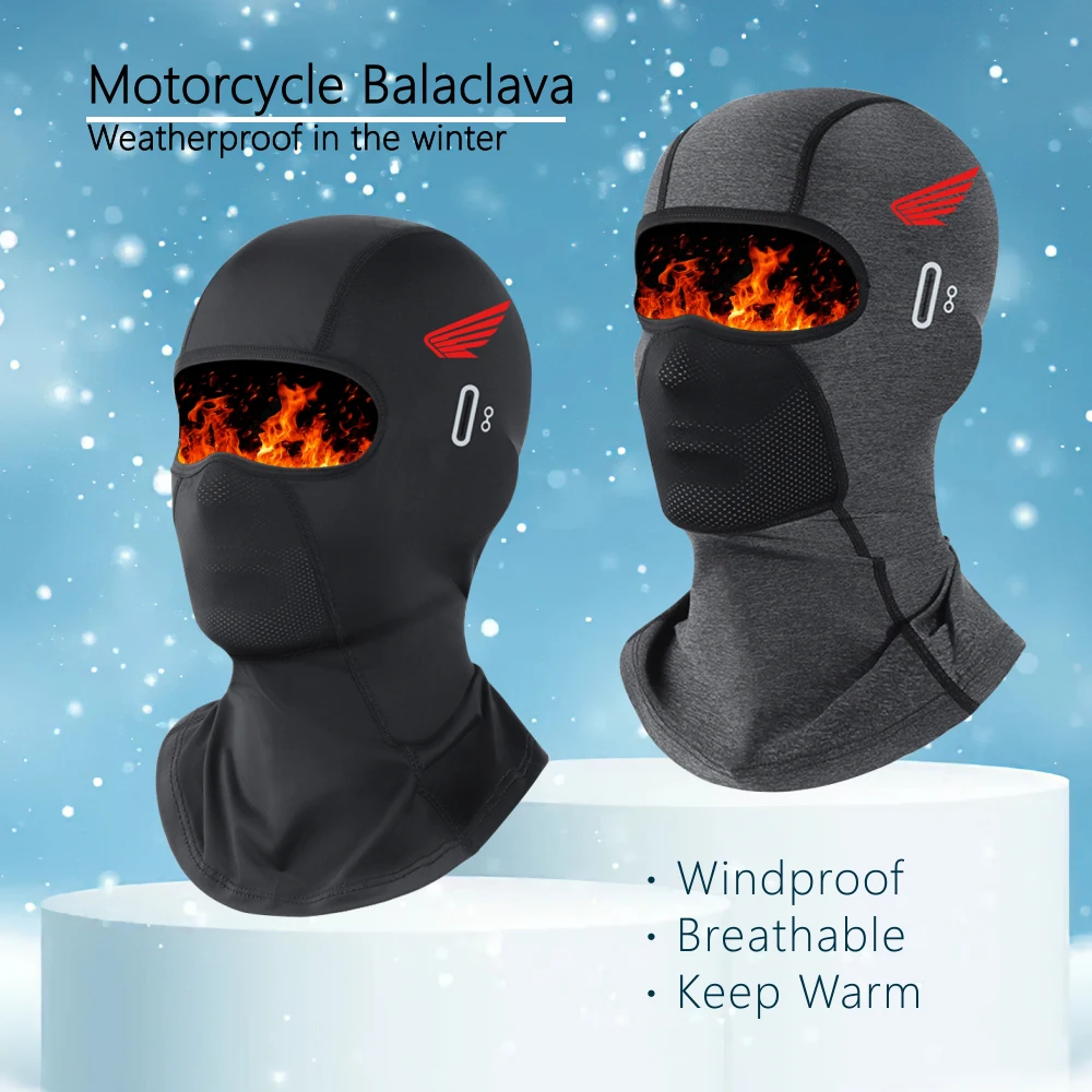 For Honda CBR 125R 954 600 F4i 650F 650R 1100XX 1000F Motorcycle Balaclava Winter Windproof Ski Mask Thermal Face Mask Keep Warm