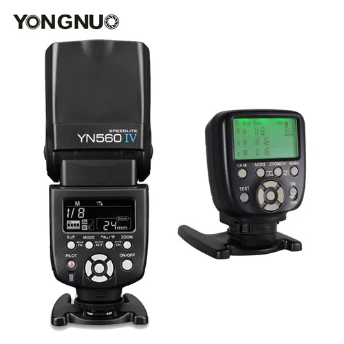 Imagen 1 del producto Yongnuo-controlador de disparo para cámara Canon, Nikon, Fuji, YN560IV, YN560 IV, YN 560 Flash Speedlite con YongNuo YN560-TX II
