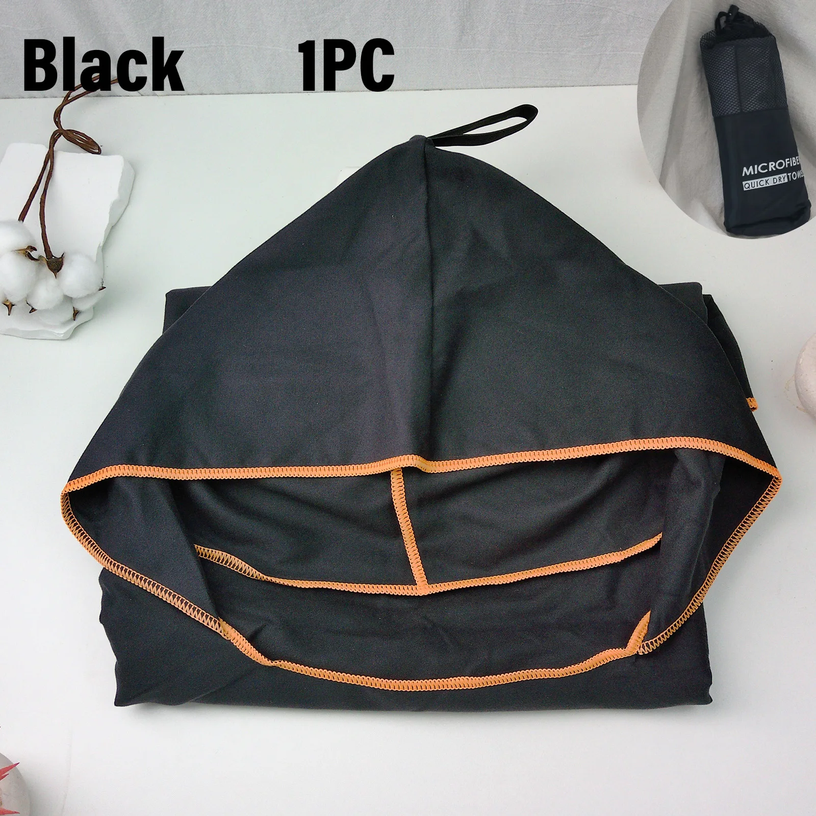 plus Size Quick-Dry Hooded Beach Towel Changing Cape High Absorbency Swim Surf Robe for Easy Carry And Quick Drying view 5