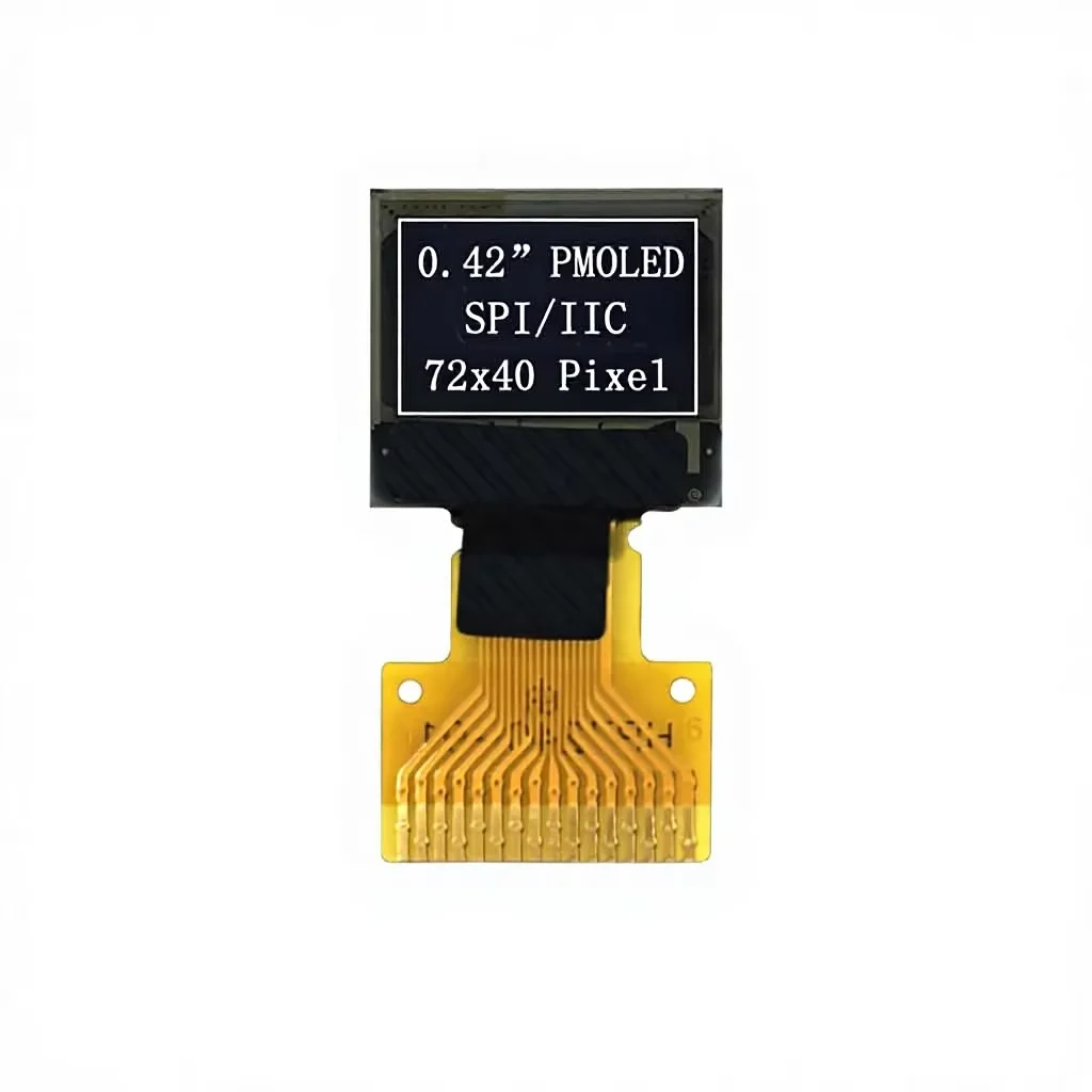 0.42-inch OLED display 72x40 dot matrix OLED screen SSD1306 driver SPI/IC interface serial port screen module