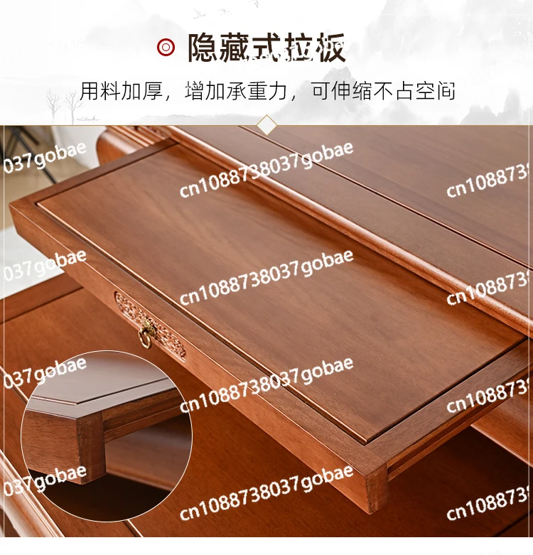 ZK all-solid wood table Fotai household new Chinese-style Shentai cabinet incense table God of Wealth table