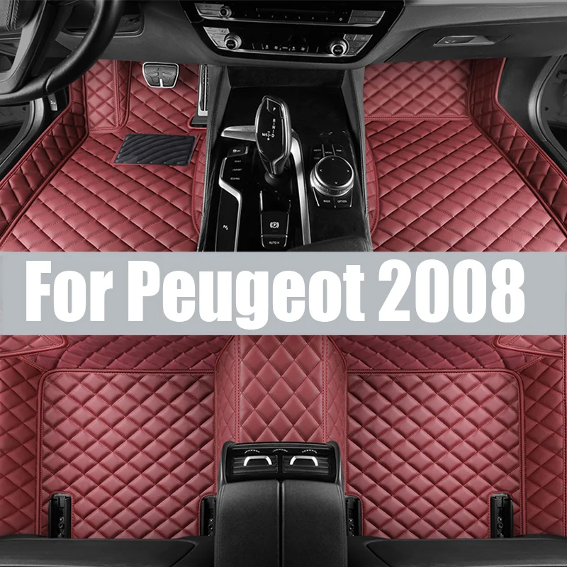 

Car Trunk Storage Mats For Peugeot 2008 P24 2020~2024 5seat TPE Dirt-resistant Rear Trunk Pads Cover Carpet Rug Auto trunk mat