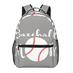 Baseball Mom Backpack For Teenagers Boys Children Student School Bags Unisex Laptop backpack Travel Shoulder Bag