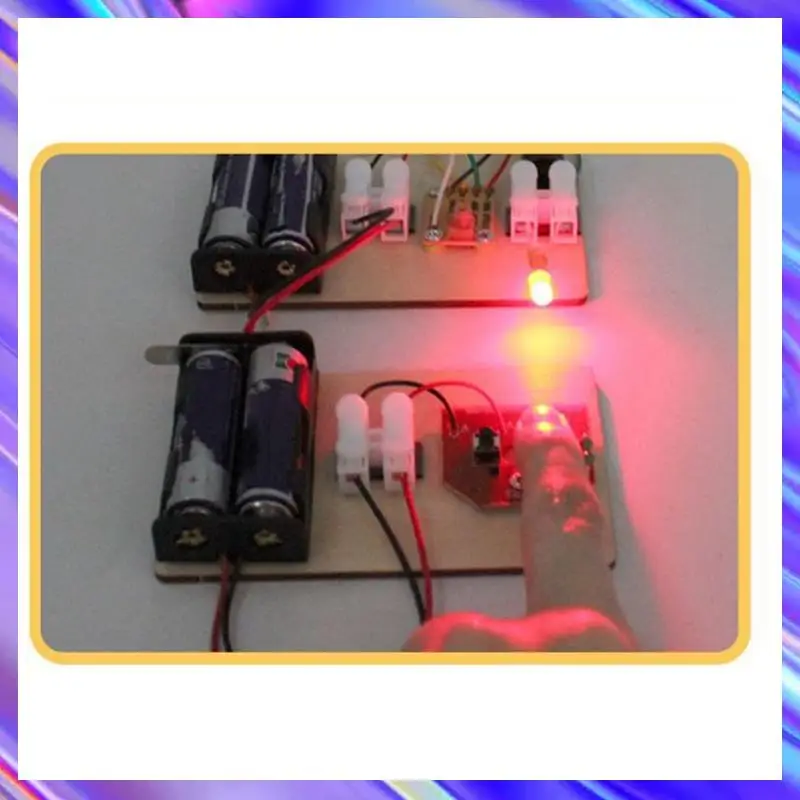 8 наборов STEM, изучение азбуки Морзе, сборка телеграфа, эксперимент с электрической цепью, электрический комплект (без батареи)