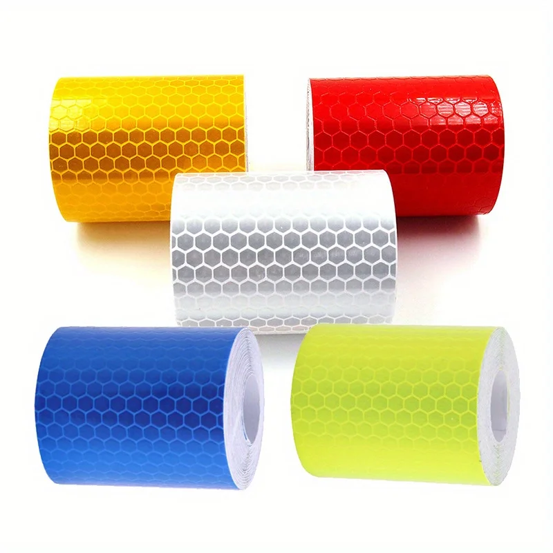 

5cm * 100cm Auto Safety Warning Reflective Tape Warning Strip Decorative Body Sticker Automobile and Motorcycle Sticker