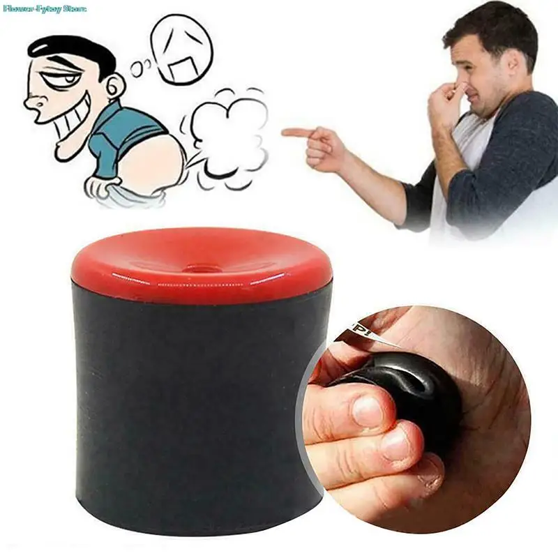 

1PC Fart Machine Toy Rubber Fart Prank Toy Novelty Squeeze Pooter Fart Machine Create Realistic Farting Sounds (Red+Black)