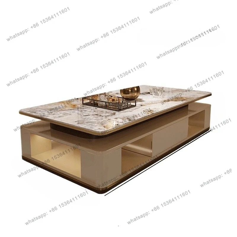 Coffee table living room high sense creative extended microcrystalline stone combination coffee table decoración hogar
