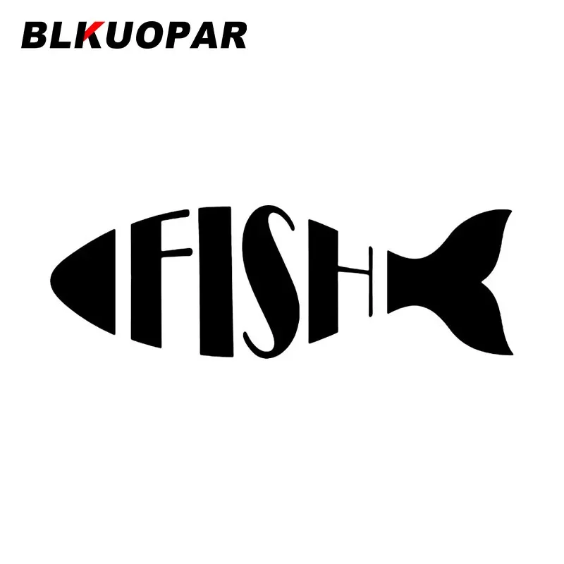 

BLKUOPAR F BombF Fish Car Stickers VAN Personality Vinyl Decal Waterproof Sunscreen Trunk Refrigerator Decoration Car Goods
