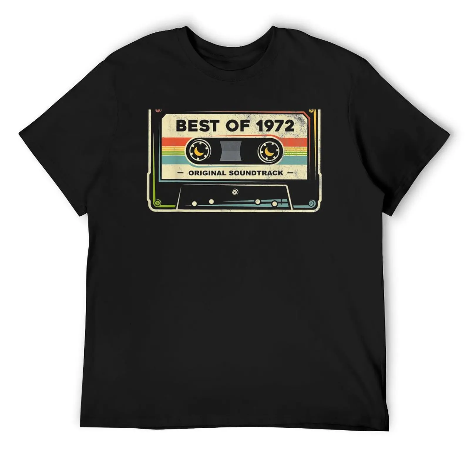 

Retro Best Of 1972 Mixtape Vintage 47Th Birthday Cassette T-Shirt man clothes sublime t shirt men